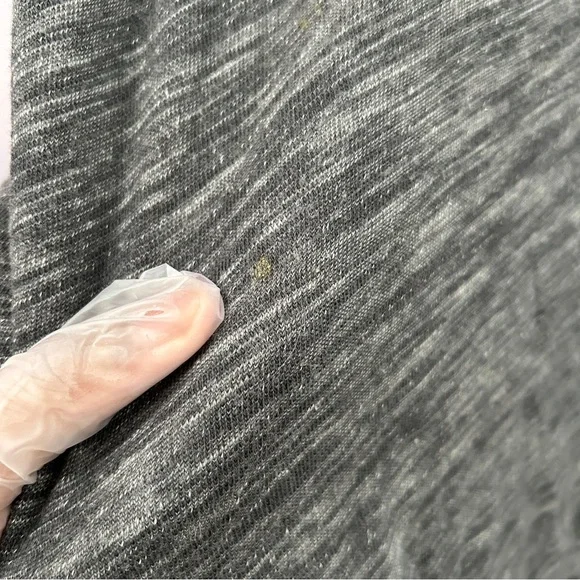 Free People Beach Heather Gray Cowl Neck Lagenlook Sweater Size Large - “Titus” - Picture 8 of 14